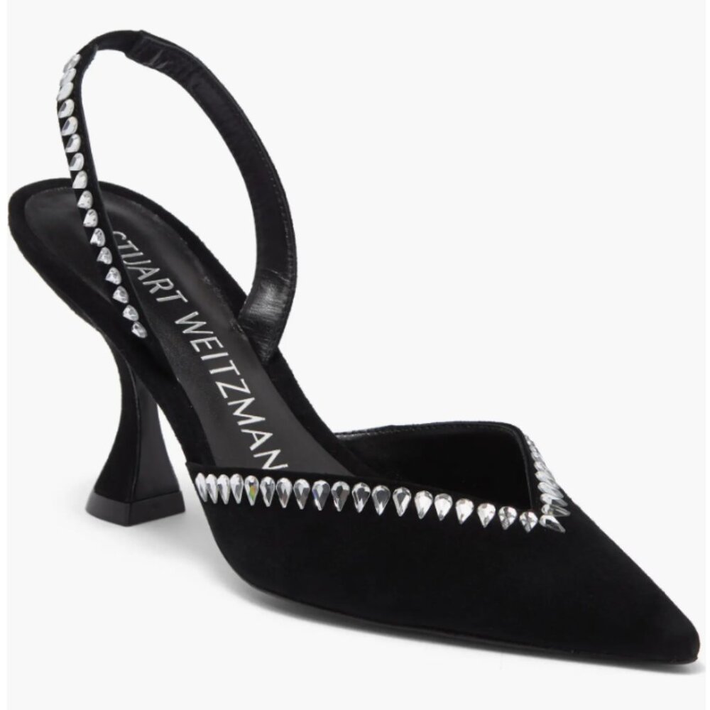 NWT - Stuart Weitzman Crystal 85 Slingback Pump - Size 8